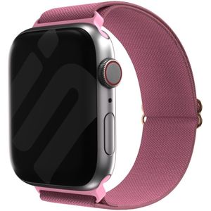 Strap-it Apple Watch elastisch bandje (knalroze)