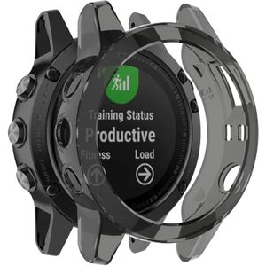 Strap-it Garmin Fenix 5 (Plus) TPU case (transparant zwart)