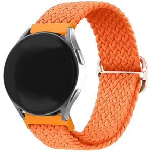 Strap-it Huawei Watch GT 3 Pro 43mm verstelbaar geweven bandje (oranje)