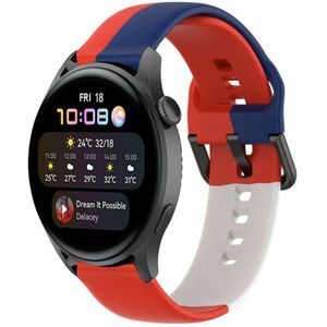 Strap-it Huawei Watch 3 (Pro) triple sport band (rood-wit-blauw)