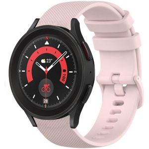 Strap-it Samsung Galaxy Watch 5 Pro luxe siliconen bandje (roze)
