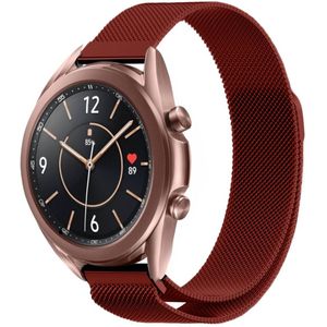 Strap-it Samsung Galaxy Watch 3 Milanese band 41mm (rood)