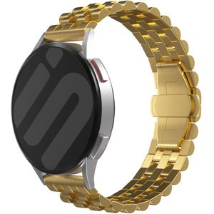 Strap-it Huawei Watch GT 3 Pro 46mm Jubilee stalen band (goud)