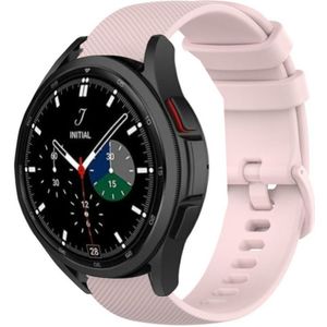 Strap-it Samsung Galaxy Watch 4 Classic 46mm Luxe Siliconen bandje (roze)