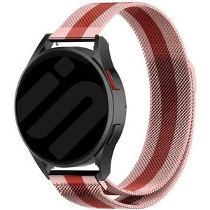 Strap-it Samsung Galaxy Watch 6 - 40mm Milanese band (rood/roze)