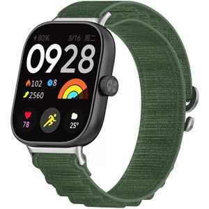Strap-it Redmi Watch 4 Alpine nylon bandje (groen)