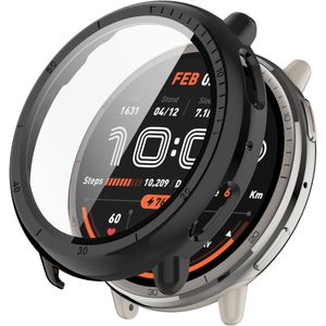 Strap-it Amazfit Active 2 PC case met glas (zwart)