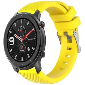 Strap-it Xiaomi Amazfit GTR silicone band (geel)