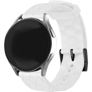 Strap-it Huawei Watch GT silicone hexa band (wit)