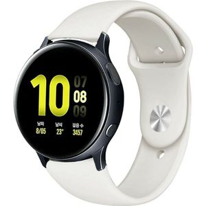 Strap-it Samsung Galaxy Watch Active sport band (wit)