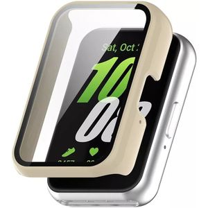 Strap-it Samsung Galaxy Fit 3 PC hard case met glas (beige)