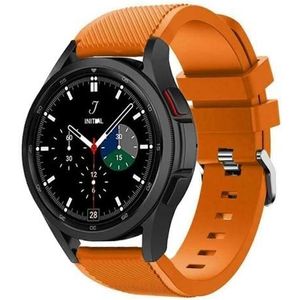 Strap-it Samsung Galaxy Watch 4 Classic 42mm siliconen bandje (oranje)