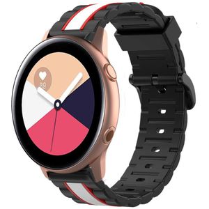 Strap-it Samsung Galaxy Watch Active Special Edition band (zwart/wit)