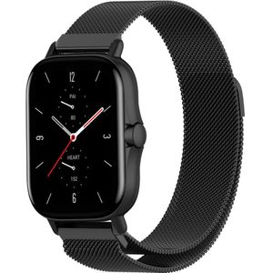 Strap-it Amazfit GTS 2 Milanese band (zwart)