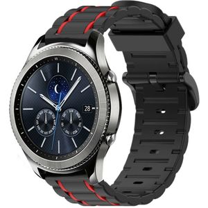 Strap-it Samsung Gear S3 sport gesp band (zwart/rood)