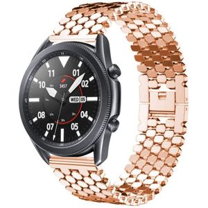 Strap-it Samsung Galaxy Watch 3 45mm stalen vis band (rosé goud)