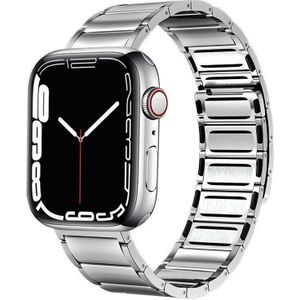 Strap-it Apple Watch luxe magnetische stalen band (zilver)