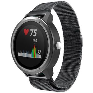 Strap-it Garmin Vivoactive 3 Milanese band (zwart)