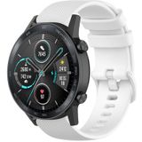 Strap-it Honor Magic Watch 2 luxe siliconen bandje (wit)