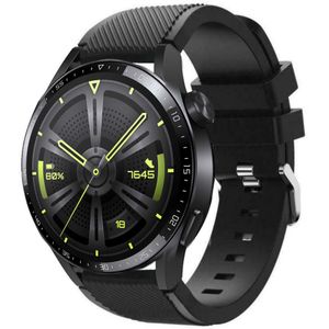 Strap-it Huawei Watch GT 3 46mm siliconen bandje (zwart)