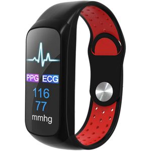 Strap-it Samsung Galaxy Fit sport bandje (zwart/rood)