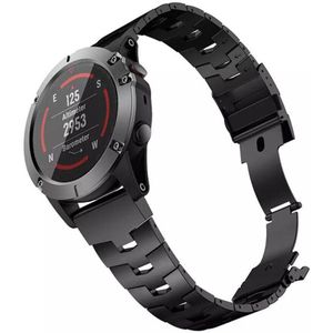 Strap-it Garmin Epix Gen 2 titanium bandje (zwart)