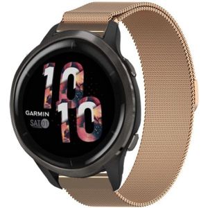 Strap-it Garmin Venu 2 Milanese band - 45mm - rosé goud