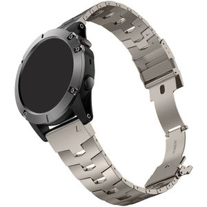 Strap-it Garmin Forerunner 965 titanium bandje (titanium)