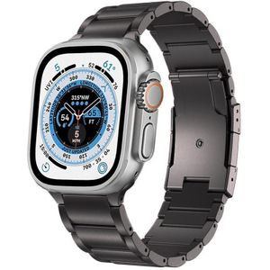 Strap-it Apple Watch Ultra Titanium bandje (grijs)