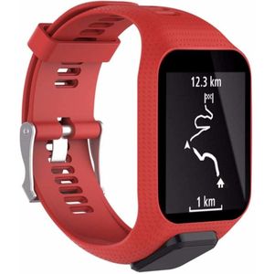 Strap-it TomTom Golfer 2 siliconen bandje (rood)