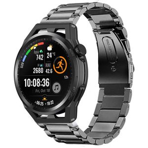 Strap-it Huawei Watch GT titanium bandje (grafiet)