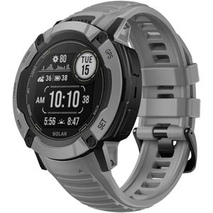 Strap-it Garmin Instinct 2x siliconen bandje (grijs)