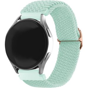 Strap-it Samsung Galaxy Watch 4 Classic 46mm verstelbaar geweven bandje (turquoise)