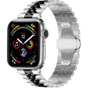 Strap-it Apple Watch Jubilee stalen band (zilver/zwart)