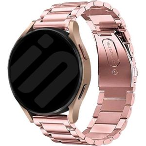 Strap-it Samsung Galaxy Watch 7 - 44mm stalen band (roze)