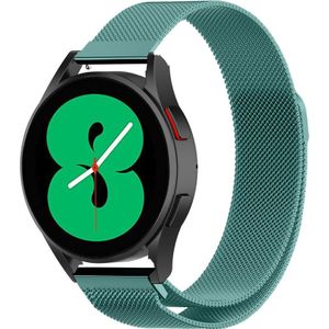 Strap-it Samsung Galaxy Watch 4 - 40mm Milanese band (groen)