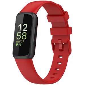 Strap-it Fitbit Inspire 3 siliconen bandje (rood)