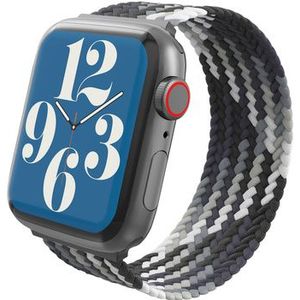 Gear4 Apple Watch Braided nylon bandje (grijs/zwart)