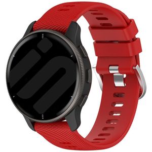 Strap-it Garmin Forerunner 55 siliconen bandje (rood)