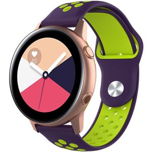 Strap-it Samsung Galaxy Watch Active sport band (paars geel)