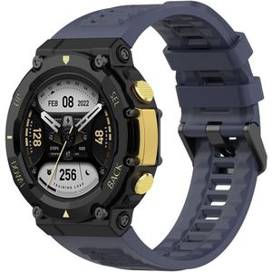 Strap-it Amazfit T-Rex 2 siliconen bandje (donkerblauw)
