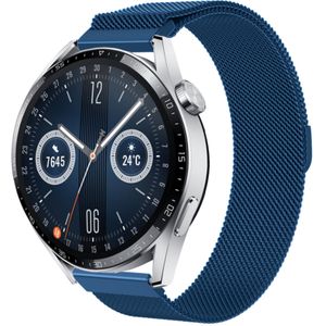 Strap-it Huawei Watch GT 3 46mm Milanese band (blauw)