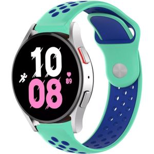 Strap-it Samsung Galaxy Watch 5 - 44mm sport band (aqua/blauw)
