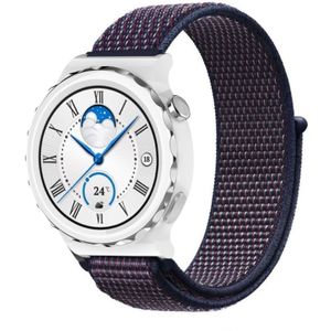 Strap-it Huawei Watch GT 3 Pro 43mm nylon band (paars-blauw)