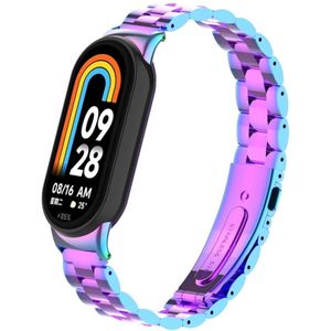 Strap-it Xiaomi Smart Band 9 stalen bandje (regenboog)