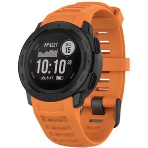 Strap-it Garmin Instinct 1 / 2 siliconen bandje (oranje)