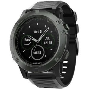 Strap-it Garmin Enduro 1 / 2 / 3 siliconen bandje (zwart)