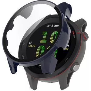 Strap-it Garmin Forerunner 255 hard case met glas (blauw)