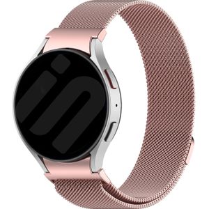 Strap-it Samsung Galaxy Watch 5 44mm 'One push' Milanese band (roze)