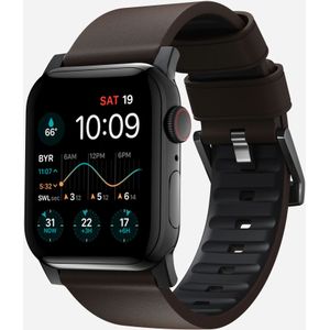 Nomad Active Pro Apple Watch hybride bandje (bruin/zwart)